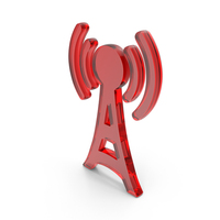 Vector Radio Tower Icon Glass PNG & PSD Images