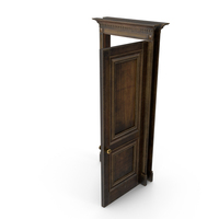 Classic Door Faded Wood Open PNG & PSD Images