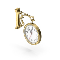 Retro Wall Mount Clock PNG & PSD Images