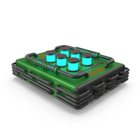 Scifi Element Active ON Green PNG & PSD Images