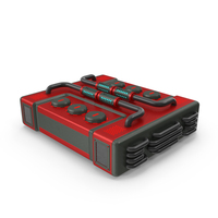 Scifi Element ON Red PNG & PSD Images