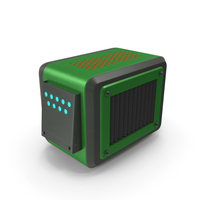 Scifi Element ON Green PNG & PSD Images