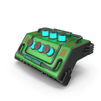 Scifi Element Active ON Green PNG & PSD Images