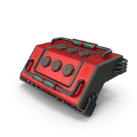 Scifi Element ON Red PNG & PSD Images