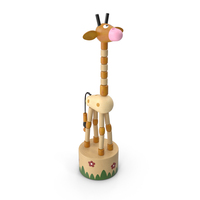 Push Puppet Toy Giraffe PNG & PSD Images