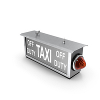 Retro Taxi Sign PNG & PSD Images