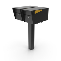 Two Doors Mailbox Cluster PNG & PSD Images