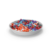 Plate With Pills PNG & PSD Images