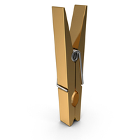 Gold Clothes Pin PNG & PSD Images