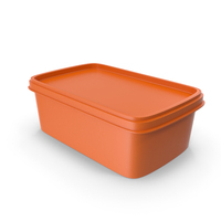 Orange Butter Box PNG & PSD Images