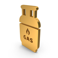 Gas Cylinder Icon Gold PNG & PSD Images