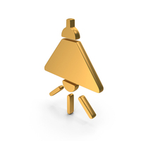 Hanging Lamp Icon Gold PNG & PSD Images