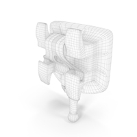 Self Ligating Dental Braces Bracket Close Wireframe PNG & PSD Images