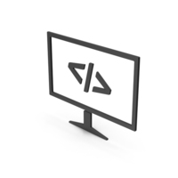 Symbol Code Monitor Coding PNG & PSD Images