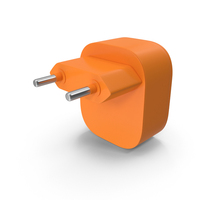 Orange USB Wall Charger PNG & PSD Images
