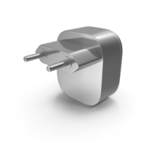 Silver USB Wall Charger PNG & PSD Images