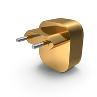 Gold USB Wall Charger PNG & PSD Images
