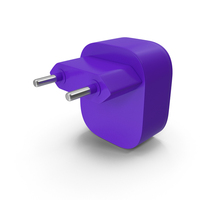 Purple USB Wall Charger PNG & PSD Images