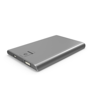 Silver Power Bank PNG & PSD Images
