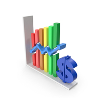 Dollar Stock Growth Market Graph Color PNG & PSD Images