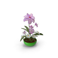 Flowers In Green Pot PNG & PSD Images