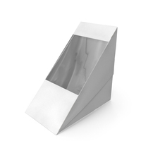 Paper White Medium Sandwich Box PNG & PSD Images