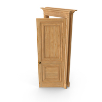Classic Door Wood Cedar Open PNG & PSD Images
