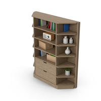 Bookcase Cabinet Set PNG & PSD Images