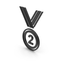 Black Symbol 2nd Place Award PNG & PSD Images