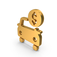 Travel And Car Insurance Icon Gold PNG & PSD Images