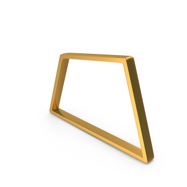 Quadrilateral Isosceles Trapezoid Parallelogram Mathematics Rectangle Icon Gold PNG & PSD Images