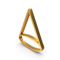 Solid Geometry Cone Cube Net Shape Cube Angle Triangle Icon Gold PNG & PSD Images