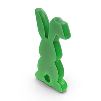 Green Easter Bunny Decorative Symbol PNG & PSD Images