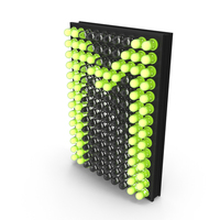 LED Matrix Letter M PNG & PSD Images