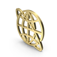 World Wide Web Icon Gold PNG & PSD Images