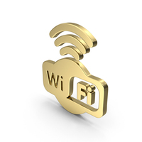Wifi Signal Shape Gold PNG & PSD Images