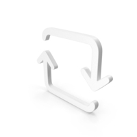 Refresh Repeat Shape White PNG & PSD Images