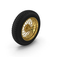Vintage Spoke Wheel Gold PNG & PSD Images
