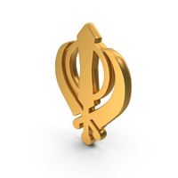 Khanda Sikhism Ik Onkar Religious Sikhism Om Icon Gold PNG & PSD Images