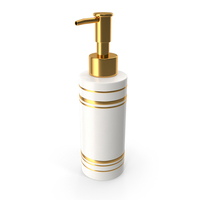 Soap Dispenser Gold Porcelain PNG & PSD Images
