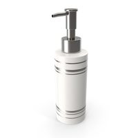 Soap Dispenser Silver Porcelain PNG & PSD Images