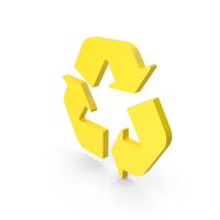 Recycle Symbol Yellow PNG & PSD Images