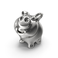 Piggy Bank Silver PNG & PSD Images