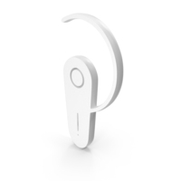 Bluetooth Headset Icon White PNG & PSD Images