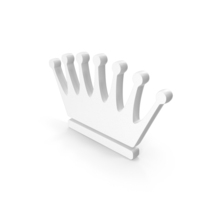 White Crown Icon PNG & PSD Images