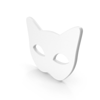White Cat Eye Mask Icon PNG & PSD Images