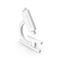 Microscope Icon White PNG & PSD Images
