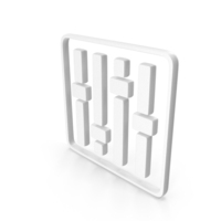 Music Equalizer Icon   White PNG & PSD Images