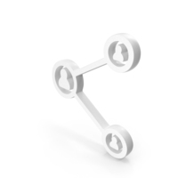 White Share Icon PNG & PSD Images