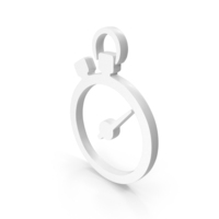 White Stopwatch Icon PNG & PSD Images